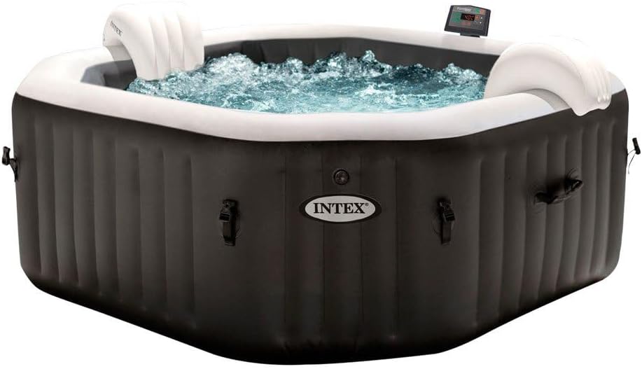 👨👩👧👦 Whirlpools für Familien & Gruppen – Intex 79IN X79IN X28IN Purespa Jet und Bubble Deluxe Set – Bild 4