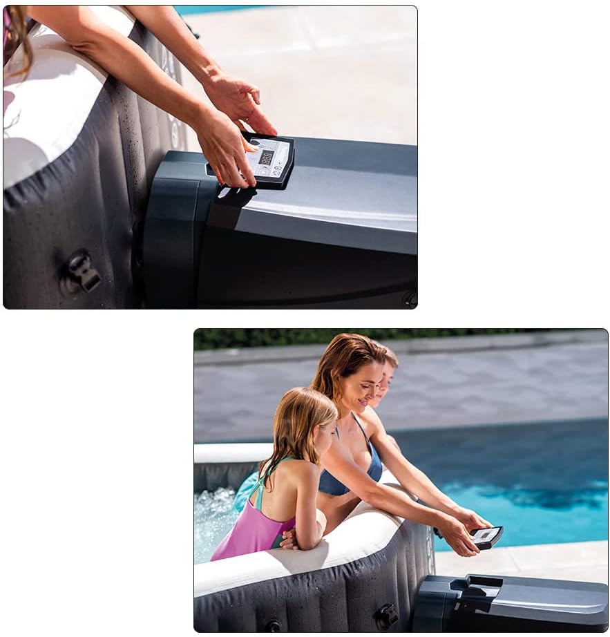 👨👩👧👦 Whirlpools für Familien & Gruppen – Intex 79IN X79IN X28IN Purespa Jet und Bubble Deluxe Set – Bild 7