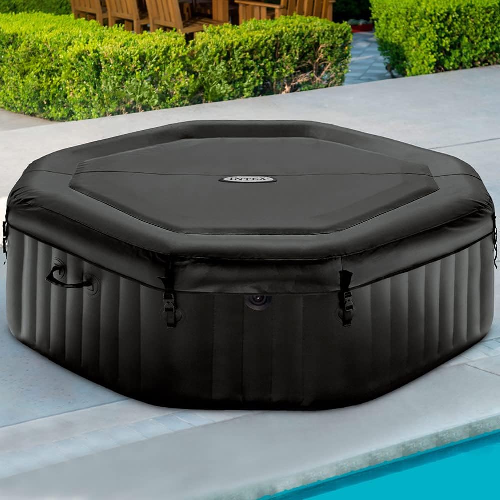 👨👩👧👦 Whirlpools für Familien & Gruppen – Intex 79IN X79IN X28IN Purespa Jet und Bubble Deluxe Set – Bild 2