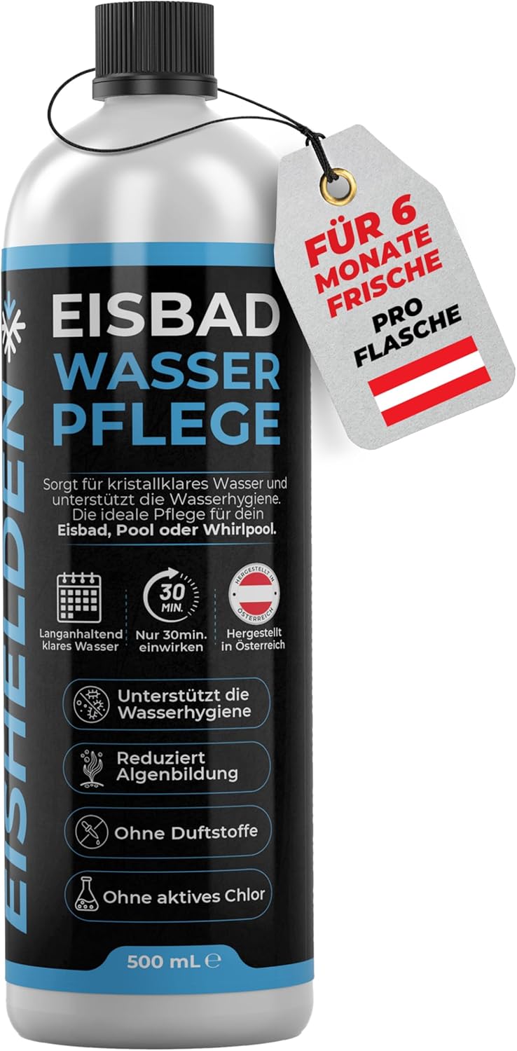 🧼 Zubehör & Pflege – Ice Bath Water Care - Keeps Water Clear & Hygienic, Ideal for Ice Bin, Pools & Paddling Pools, Long-Lasting Freshness with Just One Tube (up to 6 Months) Ice Bathing Accessories (500 ml)