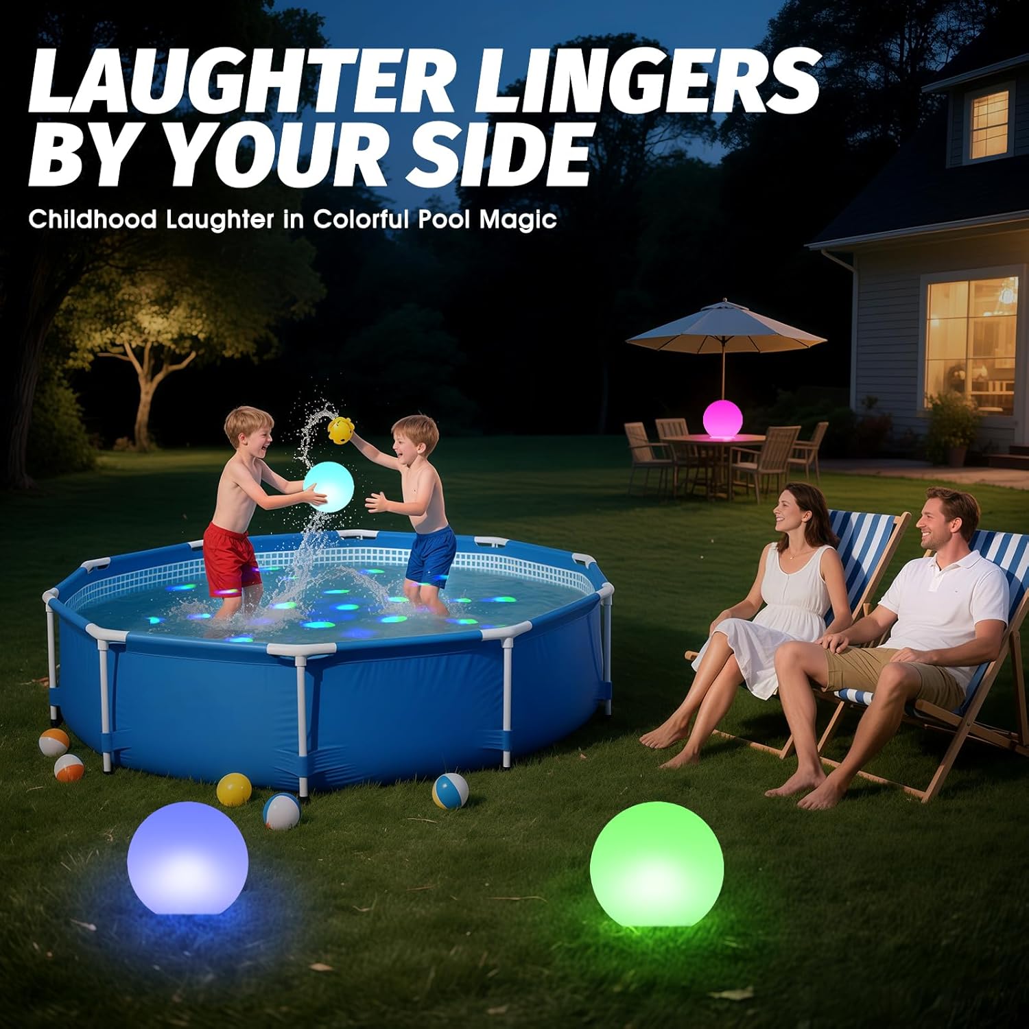 🎯 Whirlpool Gadgets – Floating Pool Lighting with Underwater Light Show, Multicoloured Pool Lighting Battery, Lights Ball LED Pool Lights, Waterproof Whirlpool Lighting, Bath Light for Spa – Bild 7