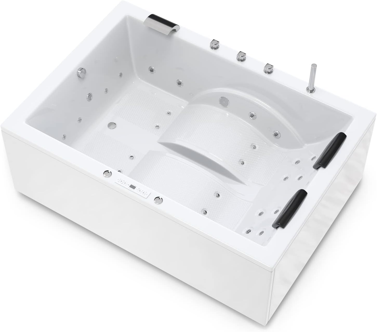 ⭐ Luxus Whirlpools – AQUADE Whirlpool-Badewanne 180 x 130 cm Acryl-Badewanne Modell: Marburg Heergefertigt in Deutschland Badewannen-Komplettset – Wählen Sie Ihr perfektes Bad/Whirlpool: Basic, Classic, Air Relax, Lux