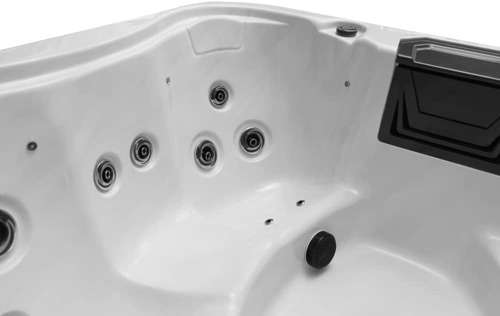 👨👩👧👦 Whirlpools für Familien & Gruppen – Jet-Line® Outdoor Spa Villa Felicia, 2150 x 1800 x 820 mm, 4 Personen, Balboa- oder Gecko-Markentechnologie, LED-Unterwasserbeleuchtung, 27 Düsen – Bild 6