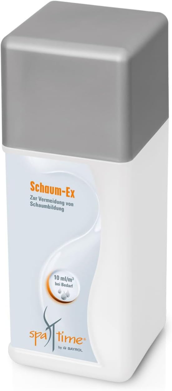 🧼 Zubehör & Pflege – SpaTime by Bayrol - Schaum-Ex Foam Remover, 1 Litre - Defoamer for Spa/Whirlpool, Removes Unsightly Foam