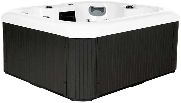 ⭐ Luxus Whirlpools – Home Deluxe – Außenwhirlpool – Sea Star Pure – Maße 180 x 160 x 79 cm – inkl. Heizung, 19 Massagedüsen und 15 Lichtquellen I Außenwhirlpool Spa für 4 Personen