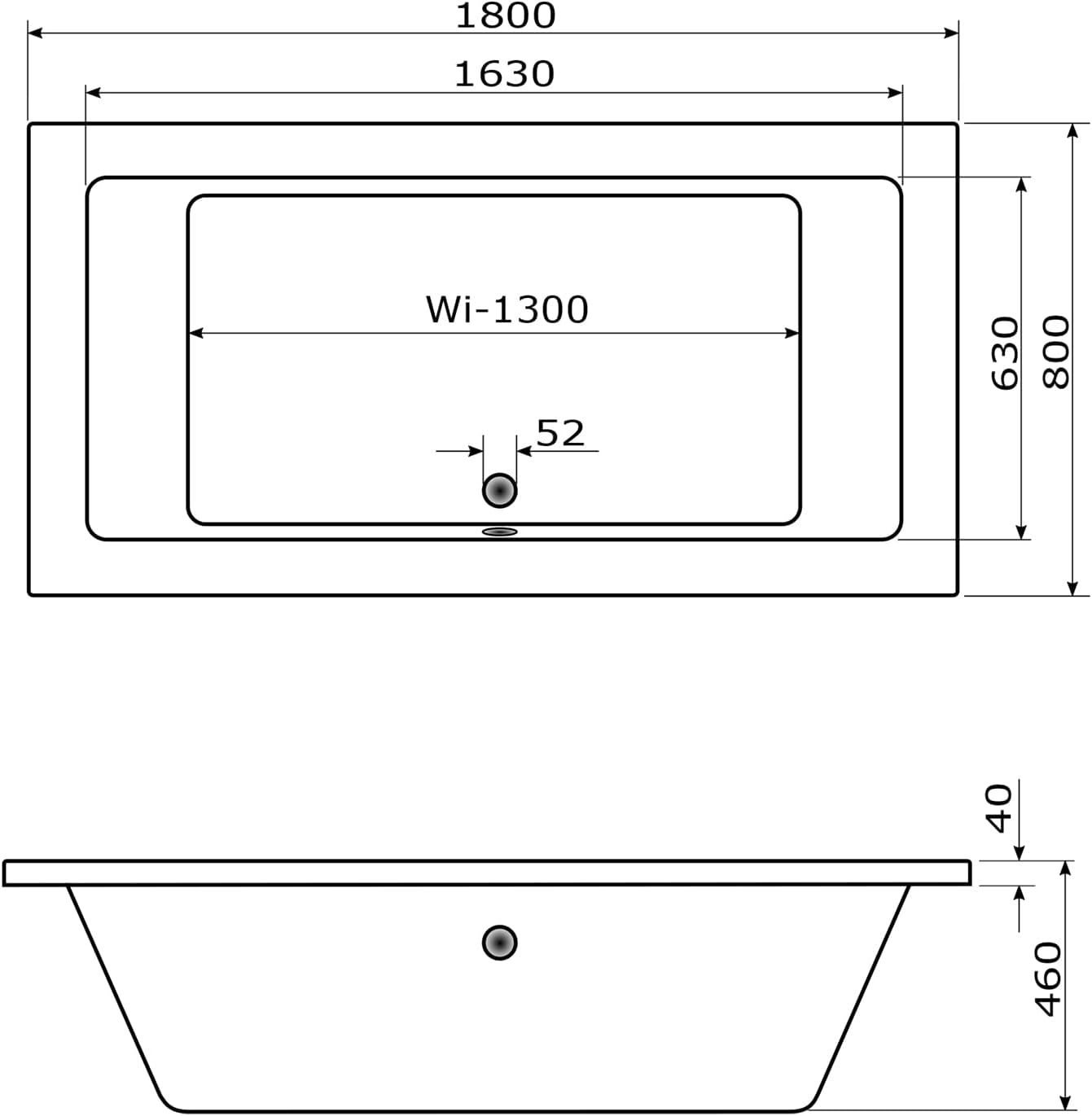 ⭐ Luxus Whirlpools – AQUADE Wolfsburg Classic Whirlpool Badewanne 180 x 80 cm mit LED Whirlpool Beleuchtung & Badekissen für Badewanne Whirlpool / Badewanne Komplettset – Bild 6