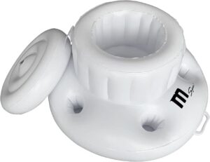 👨‍👩‍👧‍👦 Whirlpools für Familien & Gruppen – SHATCHI Aufblasbares, wasserdichtes PVC-Kissen/Baldachin/Fußbad/Ozongenerator/Getränkeaufbewahrung/Lampe, passend für die meisten Spas-Zubehörteile für MSpa-Whirlpools, weiß
