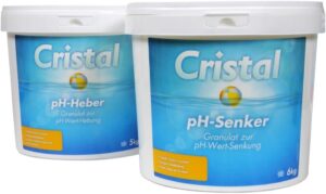 🧼 Zubehör & Pflege – CRISTAL pH Lifter & pH Reducer Set 11 kg - Complete Solution for Perfect Water Care - For Pools & Hot Tubs - Easy to Use