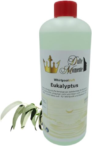 🧼 Zubehör & Pflege – Dufte Momente Whirlpool Eucalyptus Fragrance 1,000 ml with Natural and Natural Essential Oils No Foam Vegan and Cruelty Free