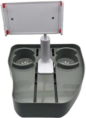 🧊 Whirlpools für Balkon & Terrasse – Handy-Tablett für Pool, robustes Whirlpool-Tablett, rutschfester Getränkehalter für Spa, Pool, Strand, Balkon oder Badezimmer, stabiler Boden, schlankes Design, Auslaufkontrolle, 27 x 27 x 44 cm