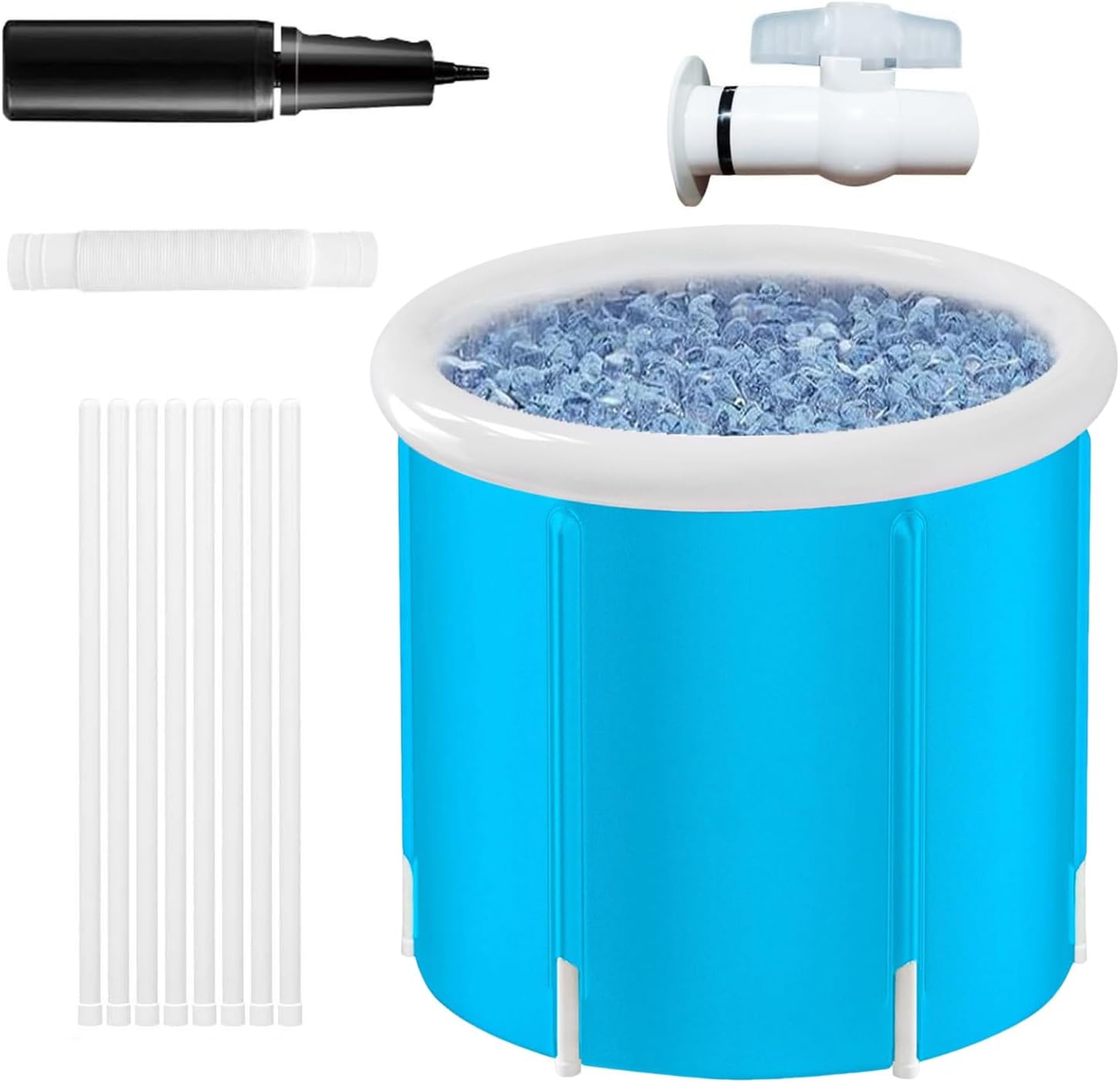 👨👩👧👦 Whirlpools für Familien & Gruppen – Tragbare Badewanne, separate Spa-Badewanne mit Heizung, große Badewanne, wasserdichte Badewanne, für Reisen, Camping, Garten, Hof, Zuhause, Strand, Familie – Bild 9