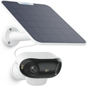 🧊 Whirlpools für Balkon & Terrasse – Reolink Argus 4 Pro, 4K-Solar-Überwachungskamera für den Außenbereich, Akku, ColorX-Nachtsicht, 180° Weitwinkel, 8 MP kabellose WLAN-IP-Kamera, Dualband Wi-Fi 6, PIR- und KI-Erkennung, IP66 wasserdicht, mit Solar