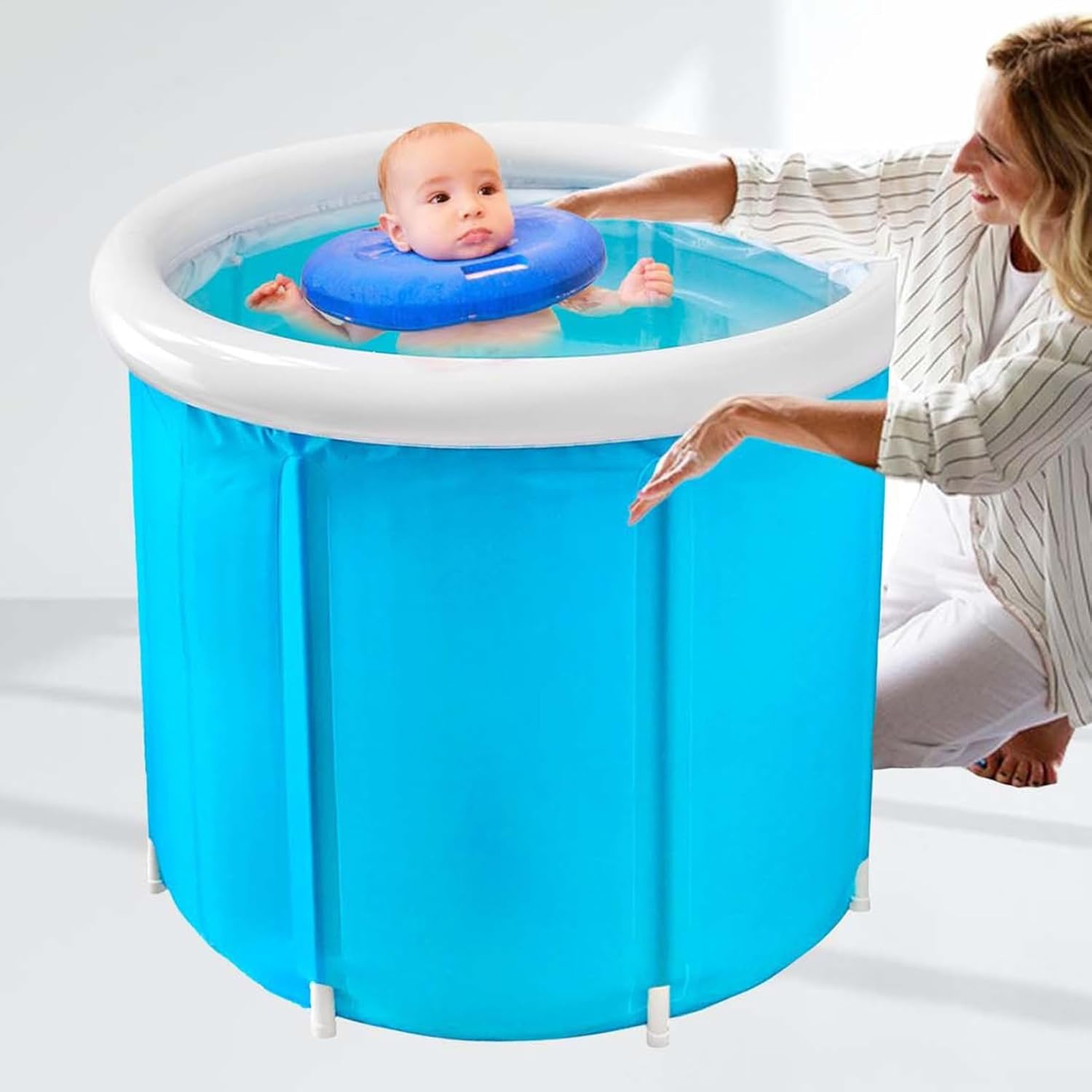 👨👩👧👦 Whirlpools für Familien & Gruppen – Tragbare Badewanne, separate Spa-Badewanne mit Heizung, große Badewanne, wasserdichte Badewanne, für Reisen, Camping, Garten, Hof, Zuhause, Strand, Familie – Bild 7