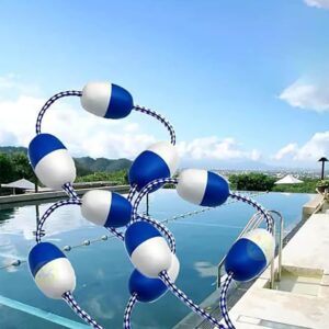 👨‍👩‍👧‍👦 Whirlpools für Familien & Gruppen – Schwimmbad-Sicherheitstrenner, Schwimmseil-Set, 67 m, Spurmarkierung für Pools, Whirlpools und Strände, einfach zu bedienende Wassersicherheitslösung für Kinder und Familien