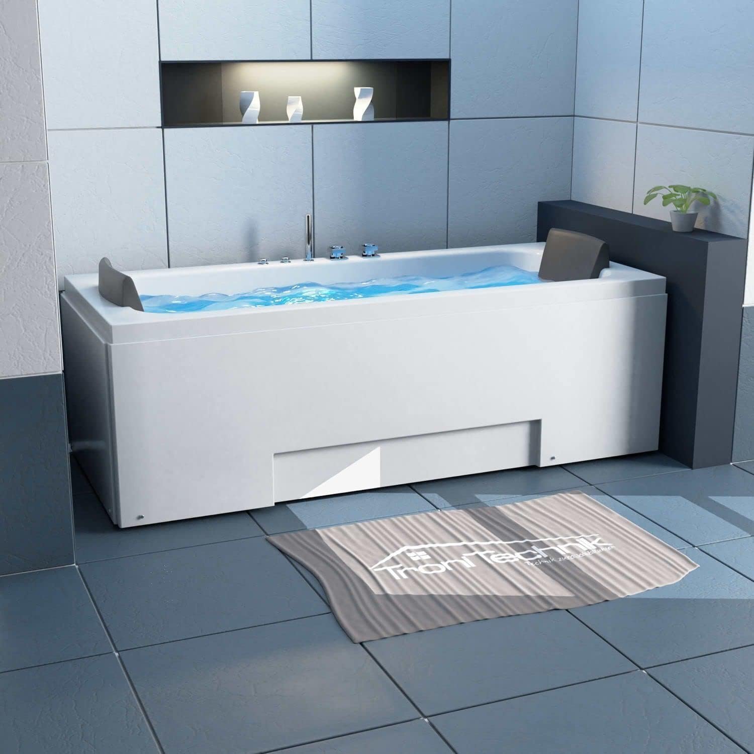 ⭐ Luxus Whirlpools – Luxuriöses LED-Whirlpool-Badewannen-Set 170 x 75 cm + Hydrojet-Eck-Whirlpool, Modell 2024 – Bild 5
