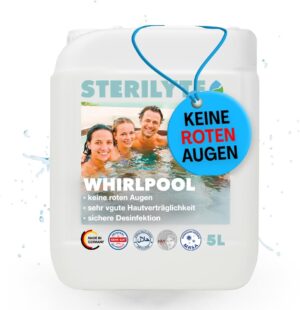 🧼 Zubehör & Pflege – 5L Water Disinfectant Concentrate, Hot Tub Disinfectant, Also Ideal for Pools & Paddling Pools - Pool Cleaning Water Care - Cleaning Agent for Pool (Whirlpool)