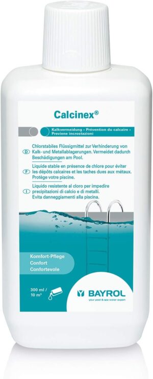 🧼 Zubehör & Pflege – Bayrol Calcinex Reliably Prevents Limescale and Metal Deposits in the Pool