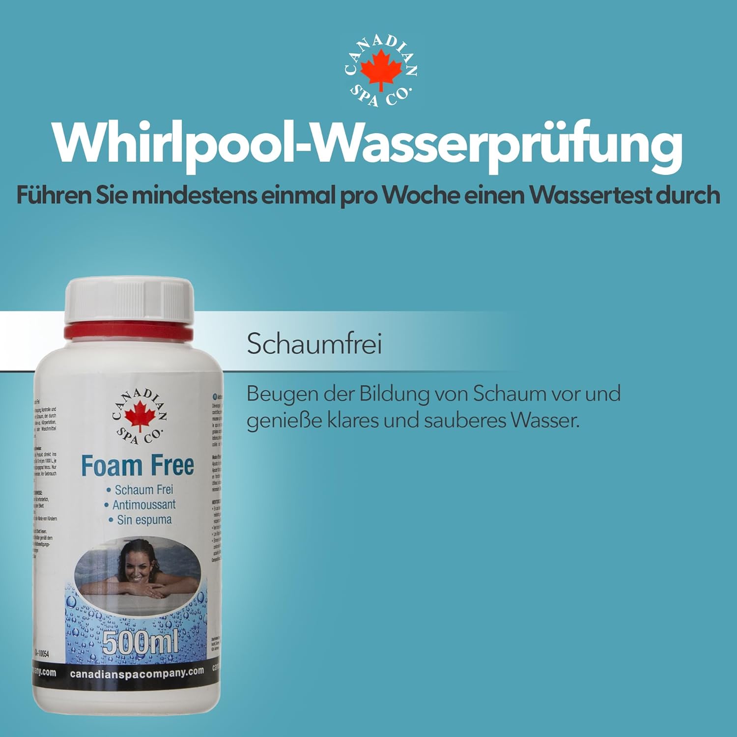 🧼 Zubehör & Pflege – CANADIAN SPA CO. Defoamer Hot Tub 500 ml Anti Foaming Hot Tub Foam Remover for Clear Water – Bild 6