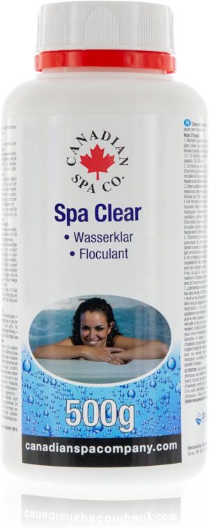 🧼 Zubehör & Pflege – CANADIAN SPA CO. Hot Tub Clear 500 ml, Pool Clarifier for Crystal Clear Water, Prevents Turbidity, for All Filter Types