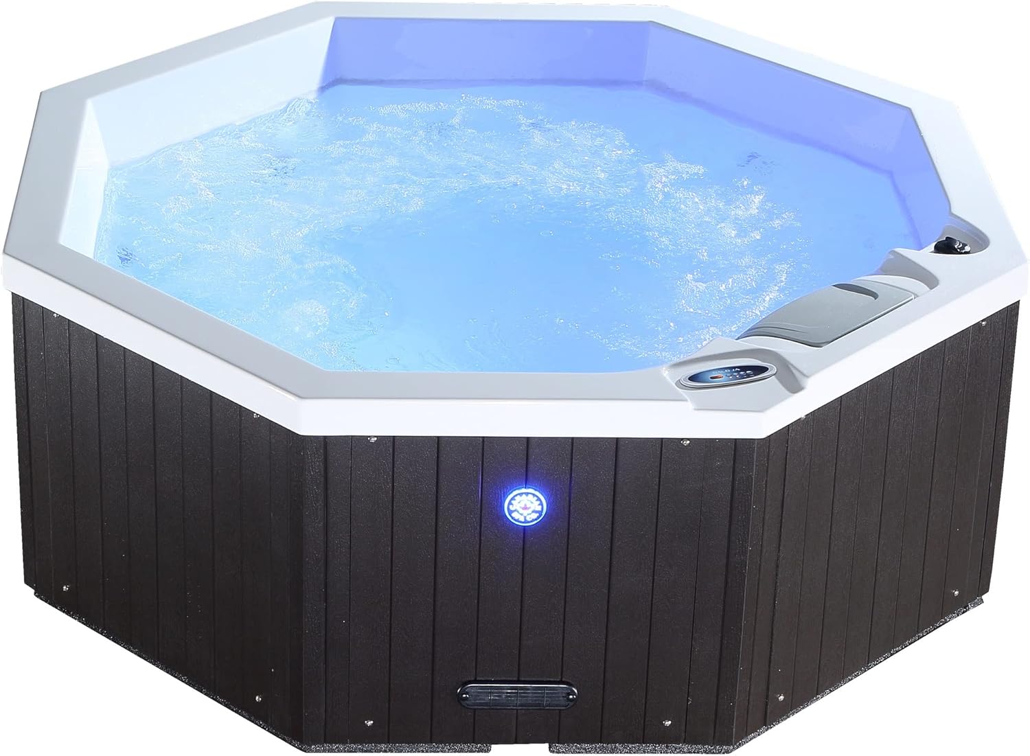 ⭐ Luxus Whirlpools – CANADIAN SPA CO. Muskoka UV Outdoor-Whirlpool für 6 Personen, 188 x 188 x 73 cm, achteckig, mit Abdeckung, LED-Beleuchtung, Heizung und 14 Hydrotherapiedüsen, ganzjährige Nutzung – Bild 3