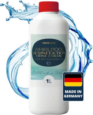 🧼 Zubehör & Pflege – AGUALEVE® Whirlpool Disinfectant without Chlorine 1 Litre Chlorine-Free Water Disinfection with Anti-Algae and Crystal Clear Effect Specially Developed for Hot Tubs Brand Quality Made in Germany