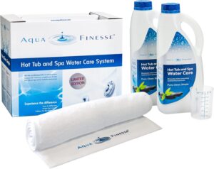 🧼 Zubehör & Pflege – Aquafinesse Box for Whirlpool and Spa Water Care with Chlorine Granules or Chlorine Tablets Limited Edition Including Terry Towel (Tablets)