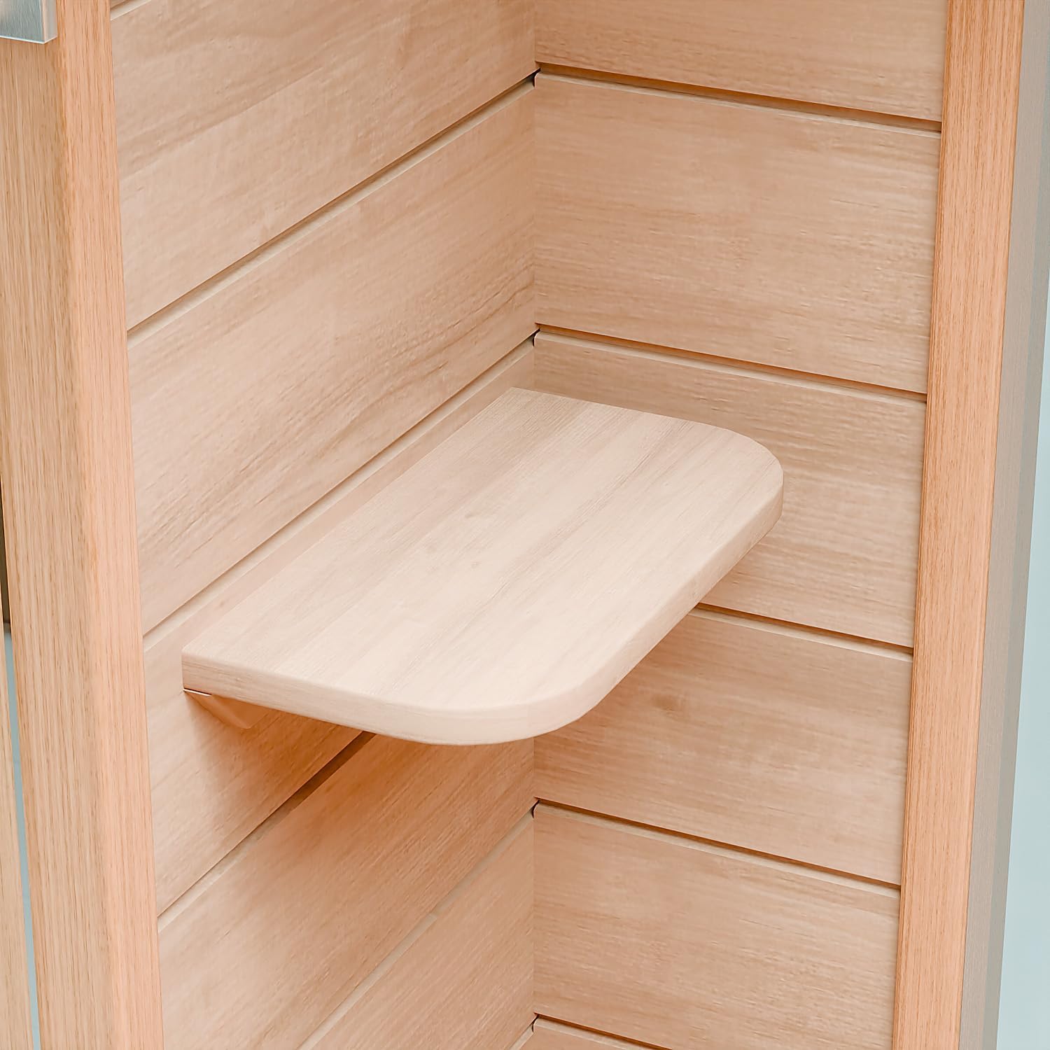 ⭐ Luxus Whirlpools – Dewello Infrarotsauna Hyder 115 cm x 105 cm inkl. Vollspektrumstrahler, Getränkehalter, Handtuchhalter. – Bild 9