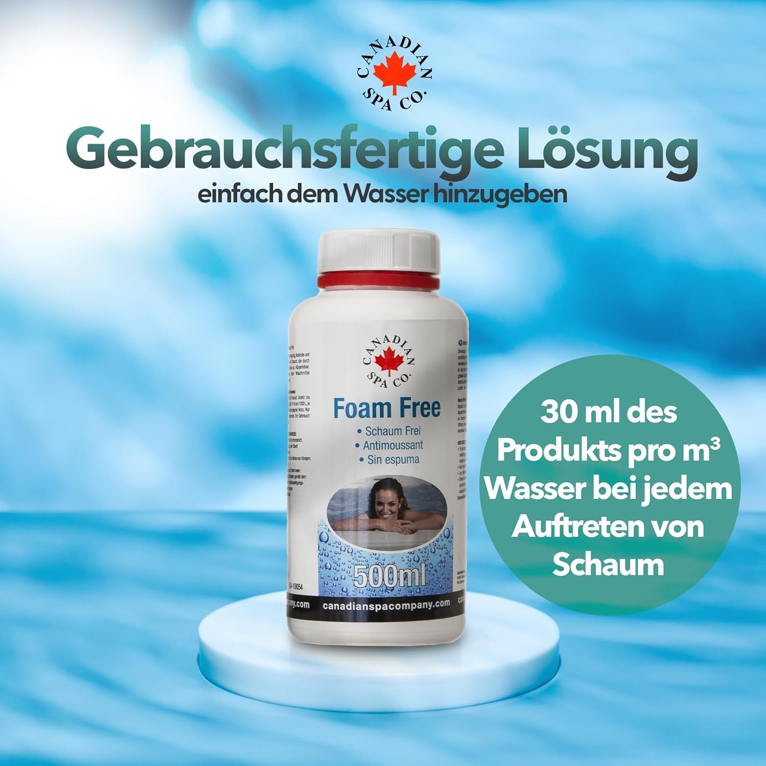 🧼 Zubehör & Pflege – CANADIAN SPA CO. Defoamer Hot Tub 500 ml Anti Foaming Hot Tub Foam Remover for Clear Water – Bild 5