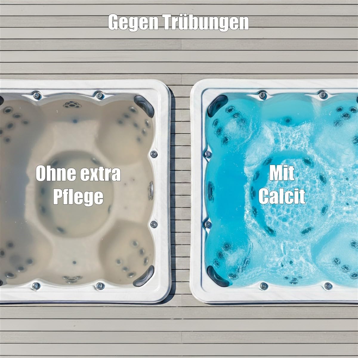 🧼 Zubehör & Pflege – Savings Set Alginex Clean Up Max Calcite Water Care for Whirlpools SwimSpa Banisan Set Water Care Set Algae Disinfection Active Oxygen – Bild 7