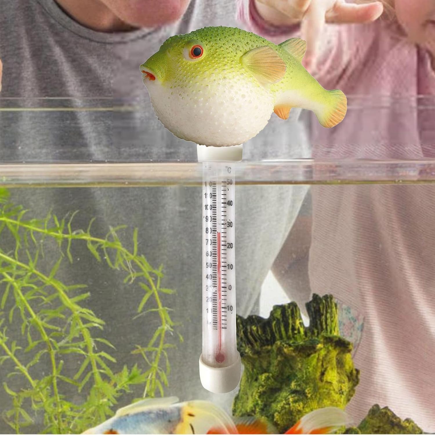 👨👩👧👦 Whirlpools für Familien & Gruppen – Wasserthermometer – Haustier-Thermometer, Whirlpool, Pool-Zubehör, großes Thermometer für Zuhause, Teich, drinnen, draußen, Spa, heiße Quelle, Baden für die Familie – Bild 8