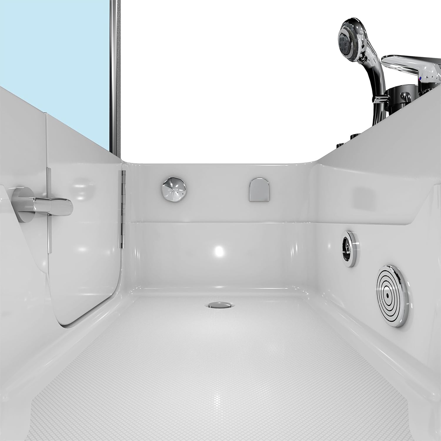 ⭐ Luxus Whirlpools – Whirlpool S17D-EH-WP-R-EC Kombi-Duschkabine mit Tür – Bild 8