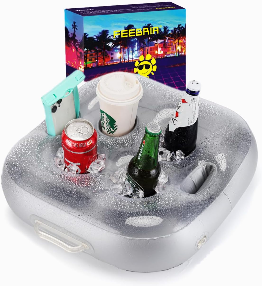 🎯 Whirlpool Gadgets – Floating Drink Holder, Pool and Hot Tub Accessories, Upgraded Design for Pool Fun, Party, Hot Tub