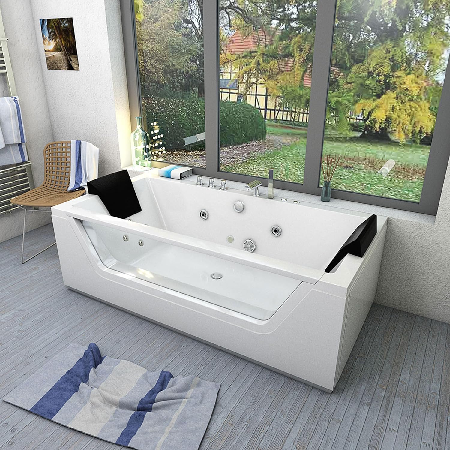 ⭐ Luxus Whirlpools – AcquaVapore W83-B Whirlpool mit Reinigungsfunktion 180 x 90 cm – Bild 3