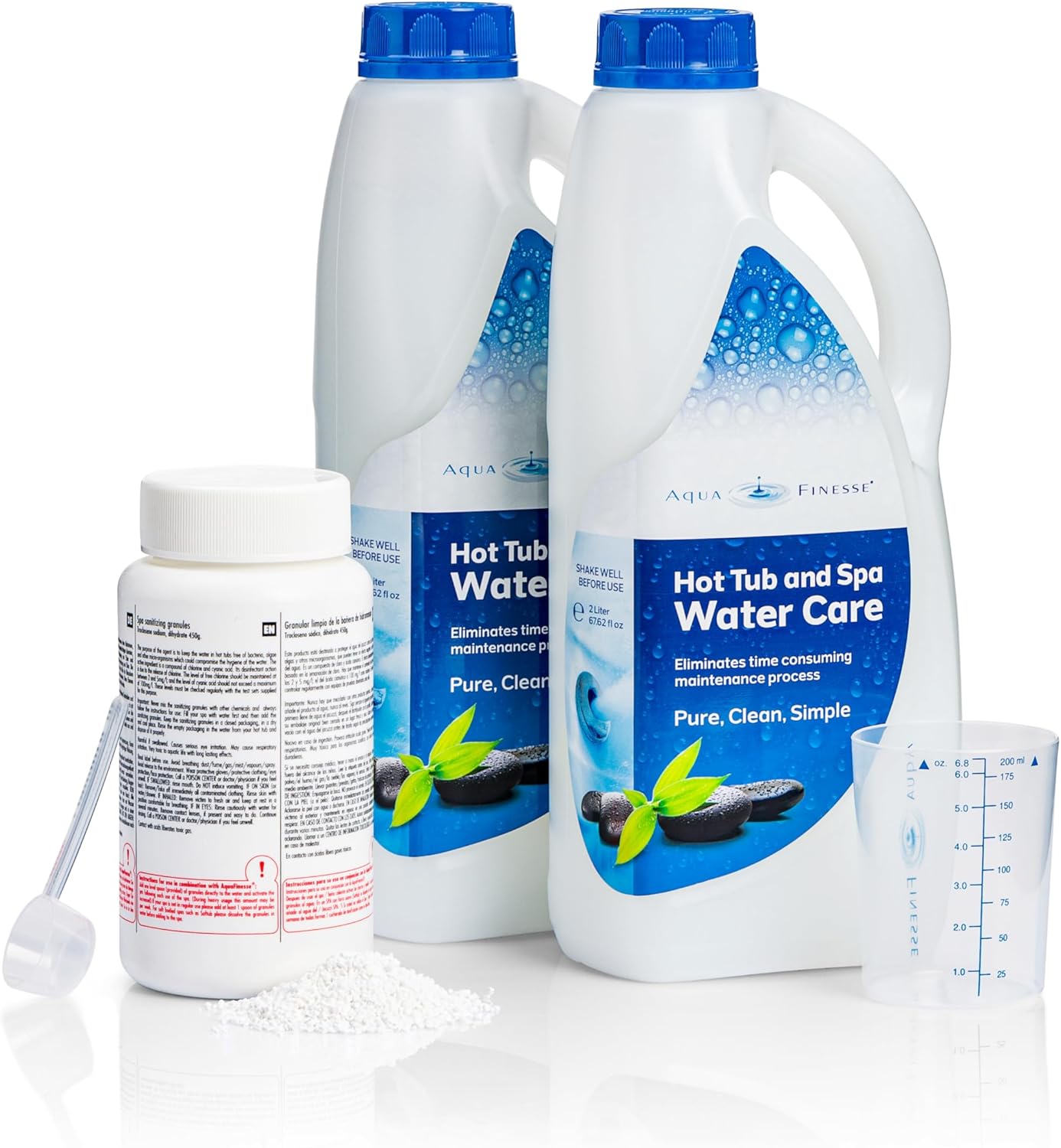🧼 Zubehör & Pflege – Aquafinesse & Chlorine Granules | Whirlpool Spa Environmentally Friendly Skin Friendly Water Treatment – Bild 2