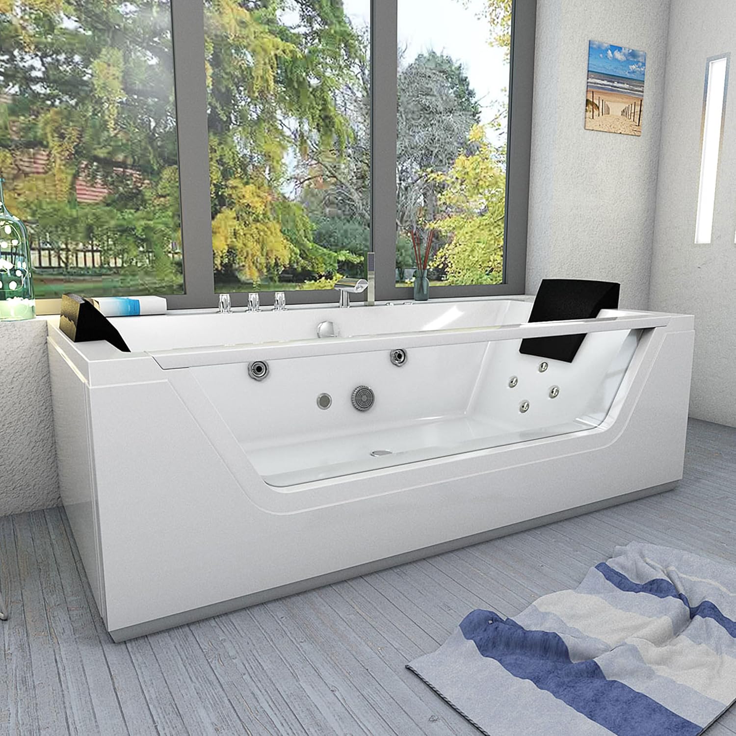 ⭐ Luxus Whirlpools – AcquaVapore W83-B Whirlpool mit Reinigungsfunktion 180 x 90 cm – Bild 2