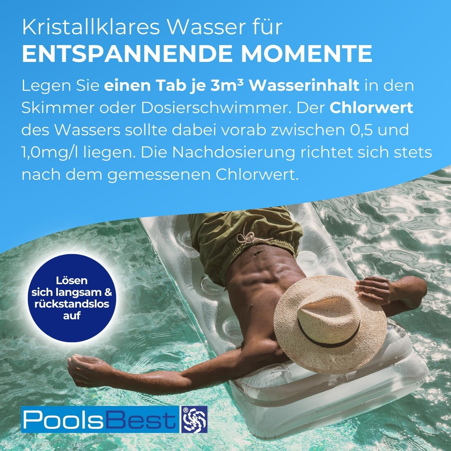🧼 Zubehör & Pflege – POOLSBEST 1 kg Mini - Multitabs 5-in-1 20 g Tablets - Mini Chlorine Tablets for Pools – Bild 4