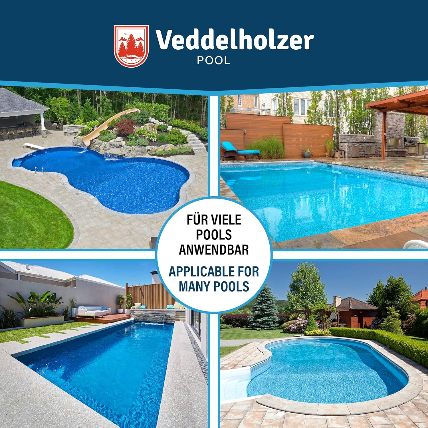 🧼 Zubehör & Pflege – Veddelholzer 5 in 1 Pool Cleaning Set, Pool Cleaner, Tester pH, pH Minus Granules, Chlorine Tablets for Pool 20 g, Chlorine Granules, Skimmer for Pool Care with Instructions Perfect Pool & Whirpool – Bild 4