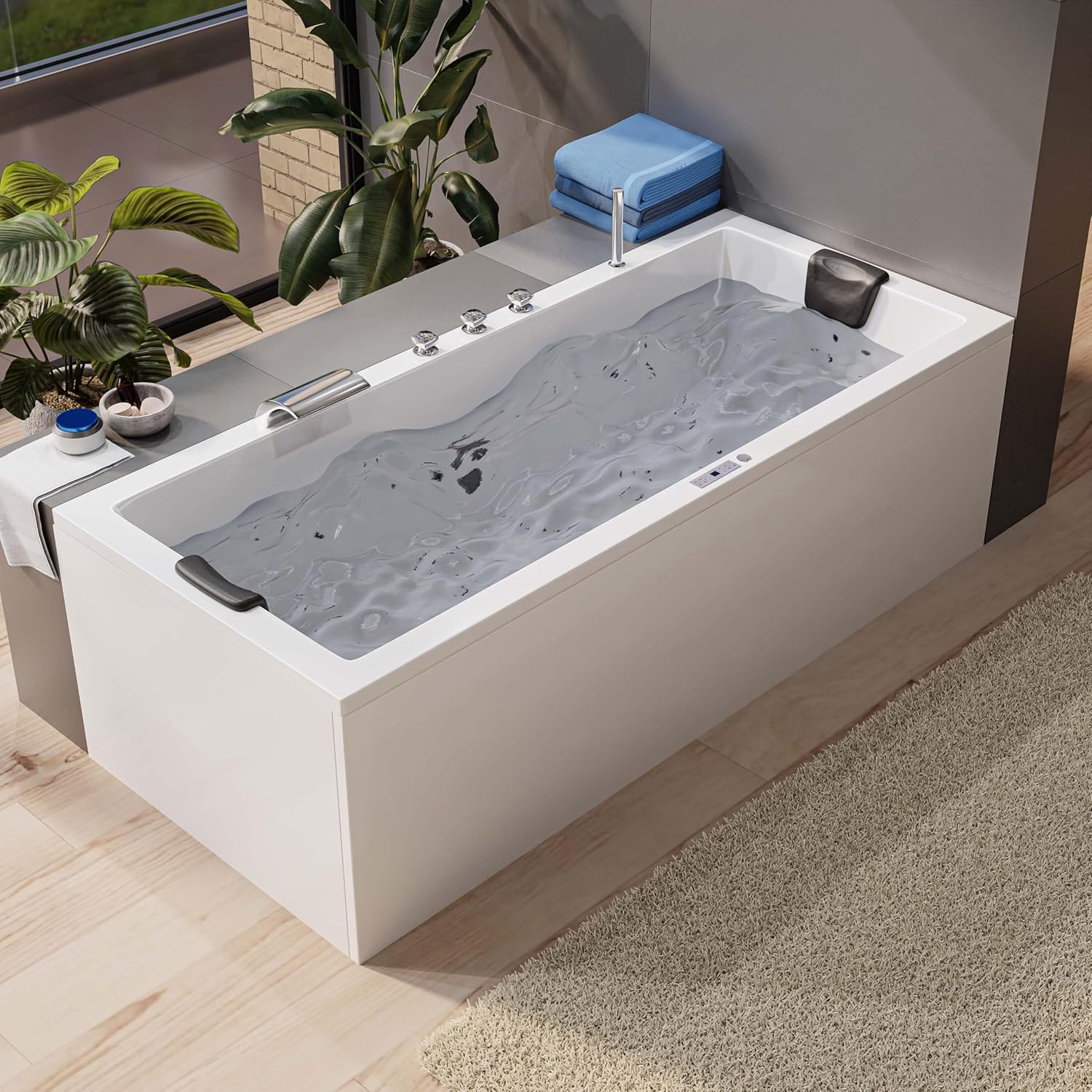 ⭐ Luxus Whirlpools – AQUADE Whirlpool-Badewanne – Badewanne 170 x 75 cm – einzigartiges Whirlpool-Erlebnis ganz nach Ihren Wünschen – wählen Sie Ihre perfekte Badewanne oder Ihren Whirlpool – Ihre individuelle Wahl für Wellness zu Hause – Bild 8