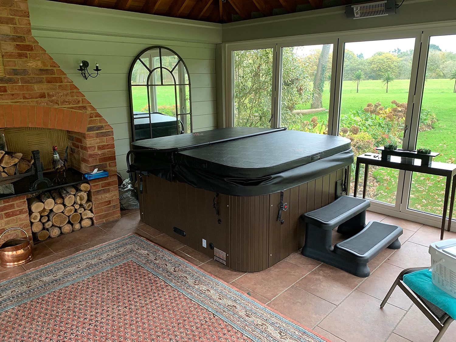 👨👩👧👦 Whirlpools für Familien & Gruppen – CANADIAN SPA CO. Universelle Whirlpool-Treppe, 2 Stufen, 40 x 72 x 52 cm, Einstiegshilfe für den Pool, rutschfest und tragbar, Whirlpool-Zubehör – Bild 3