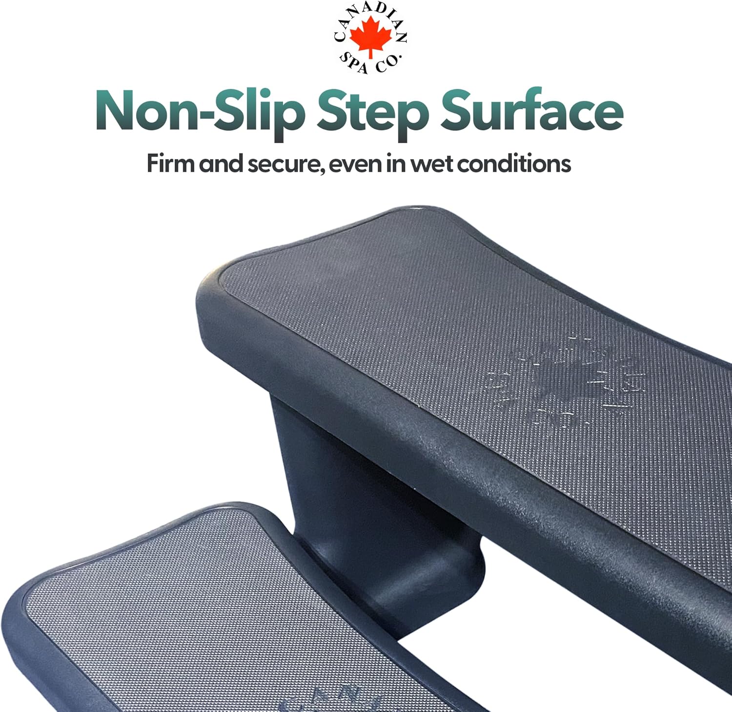 👨👩👧👦 Whirlpools für Familien & Gruppen – CANADIAN SPA CO. Universelle Whirlpool-Treppe, 2 Stufen, 40 x 72 x 52 cm, Einstiegshilfe für den Pool, rutschfest und tragbar, Whirlpool-Zubehör – Bild 5