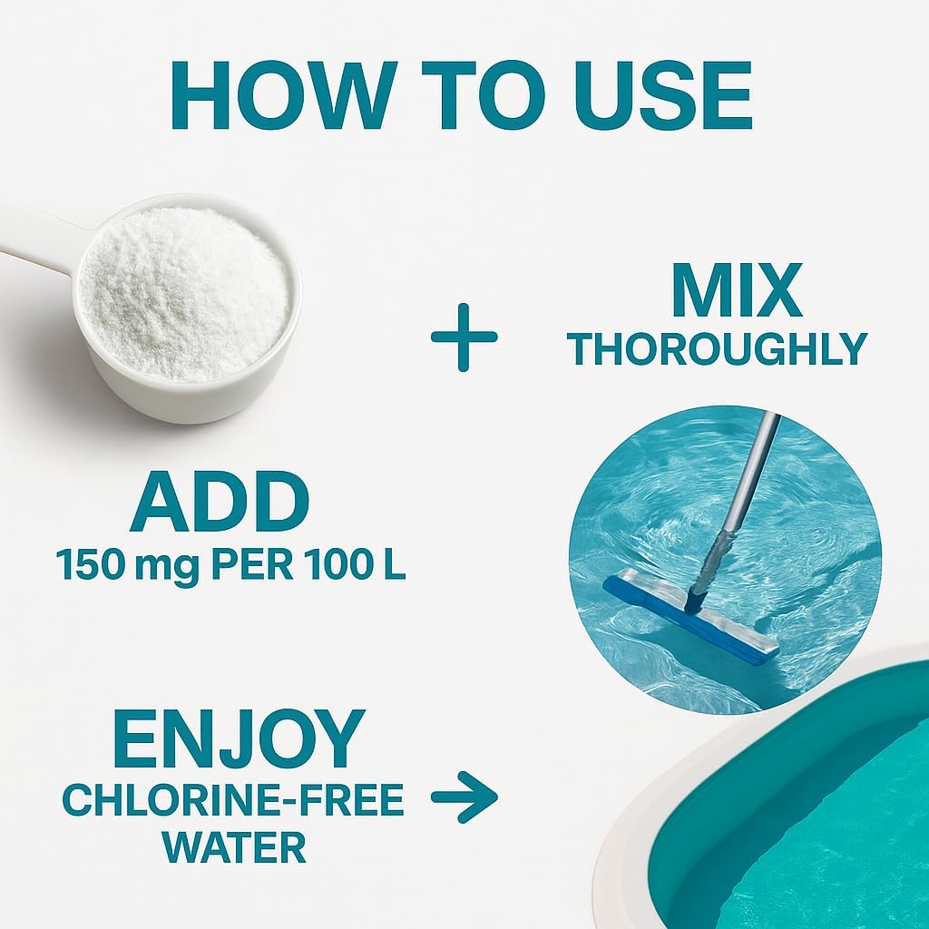 🧼 Zubehör & Pflege – Vitamin C Powder 20 kg Technically High Purity for Chlorine Neutralisation for Pool Spa Whirlpool Aquarium Pond Water – Bild 6