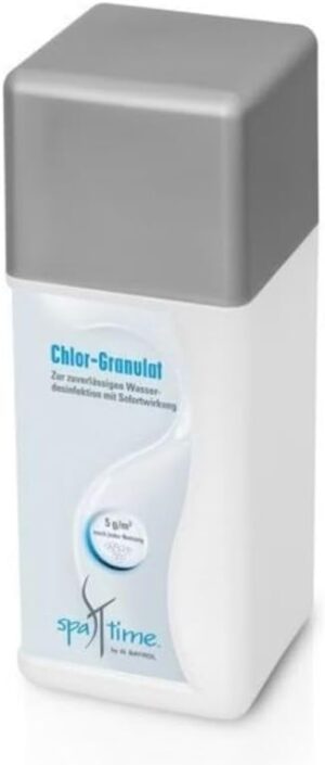 🧼 Zubehör & Pflege – SpaTime by BAYROL - Chlorine Granules 1 kg for Permanent Disinfection and Troubleshooting - For Clear Water in the Whirlpool - Chlorine Whirlpool Disinfectant - Cleaner