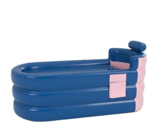 ⭐ Luxus Whirlpools  – Aufblasbare Badewanne, faltbare Warmwasserbadewanne, tragbare Eiswanne, Kaltwanne, Einweichen mit Kopfstütze, Lordosenstütze, seitliche Aufbewahrungstasche für Erwachsene, Familie, Whirlpool