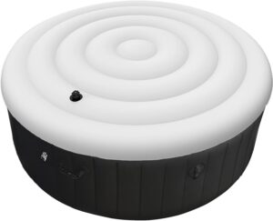 ⭐ Luxus Whirlpools  – Aufblasbare Poolabdeckung, rund, 1,35 m, reißfest und regenfest, aufblasbares Whirlpool-Zubehör