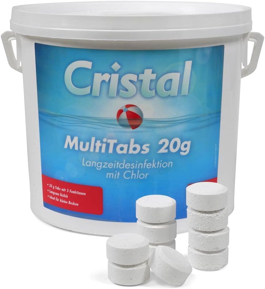 🧼 Zubehör & Pflege – POOL Total MultiTabs 5 in 1 Chlorine 5 in 1 (20 g), Chlorine Dispenser, Test Strips Care Guide – Bild 7