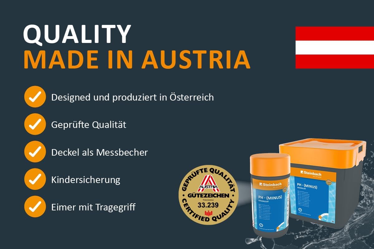 🧼 Zubehör & Pflege – Steinbach Liquid Chlorine for Pools, pH Minus – Bild 5