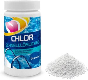 🧼 Zubehör & Pflege – Chlorine Granules for Pool 1 kg - Shock Chlorination Pool - Disinfectant Chlorination Pool - Pool Chemistry - Care for Swimming Pool