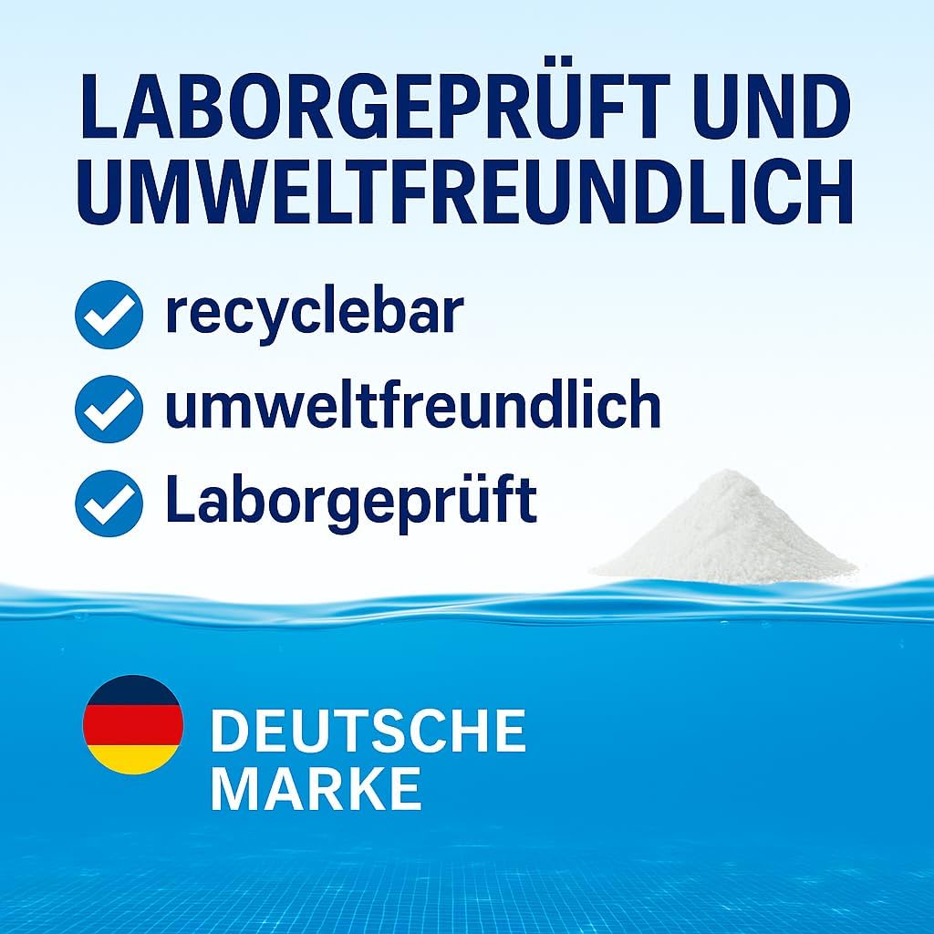 🧼 Zubehör & Pflege – Chlorine Granules 5 kg - Highly Effective Active Chlorine for Pool & Whirlpool - Quick Disinfection & Algae Control, pH Neutral, Made in Europe - Granules for Water Care Season Pack – Bild 6