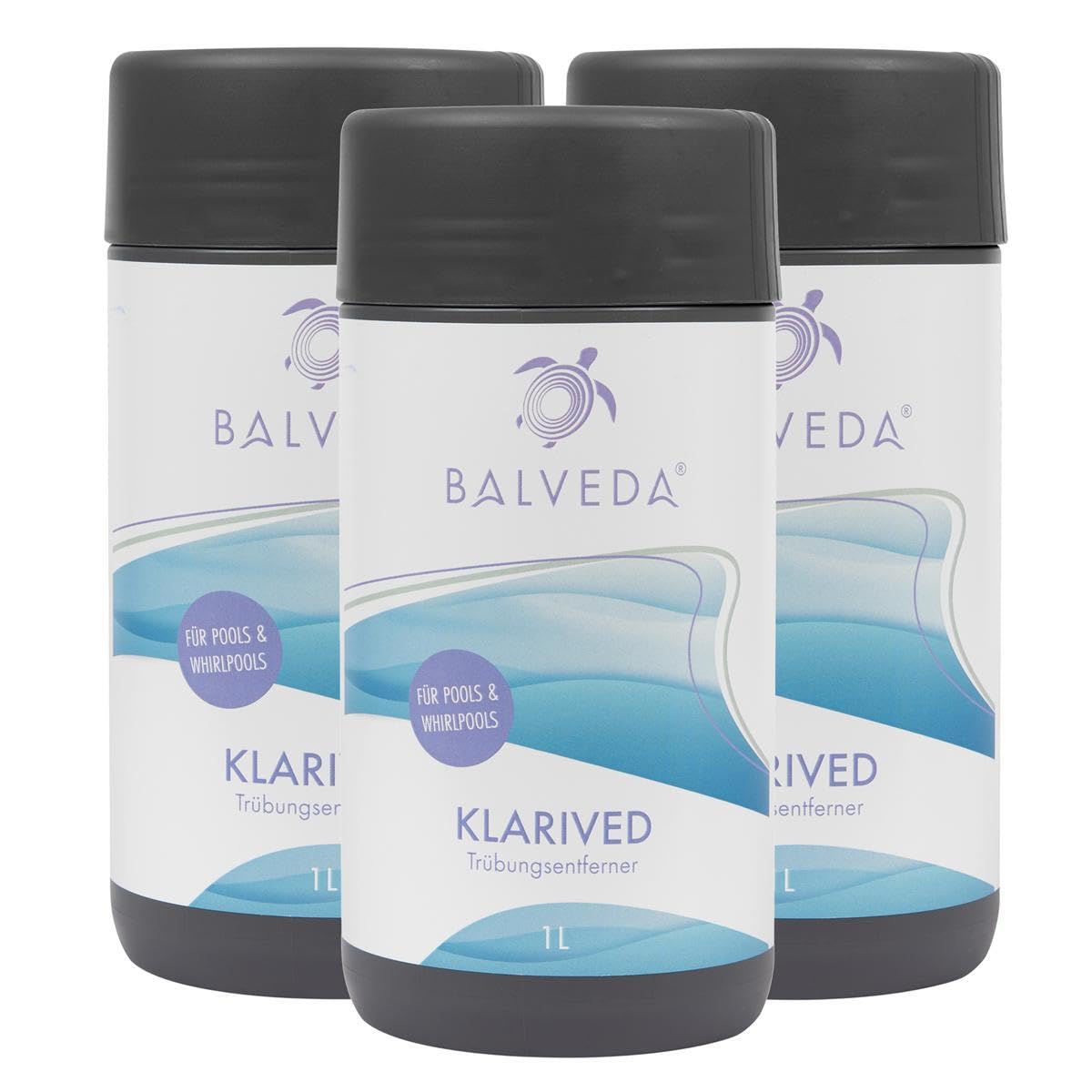 🧼 Zubehör & Pflege – Balveda Cleared Turbidity Remover, 3 x 1 L, Clear Effect for Pools and Hot Tubs