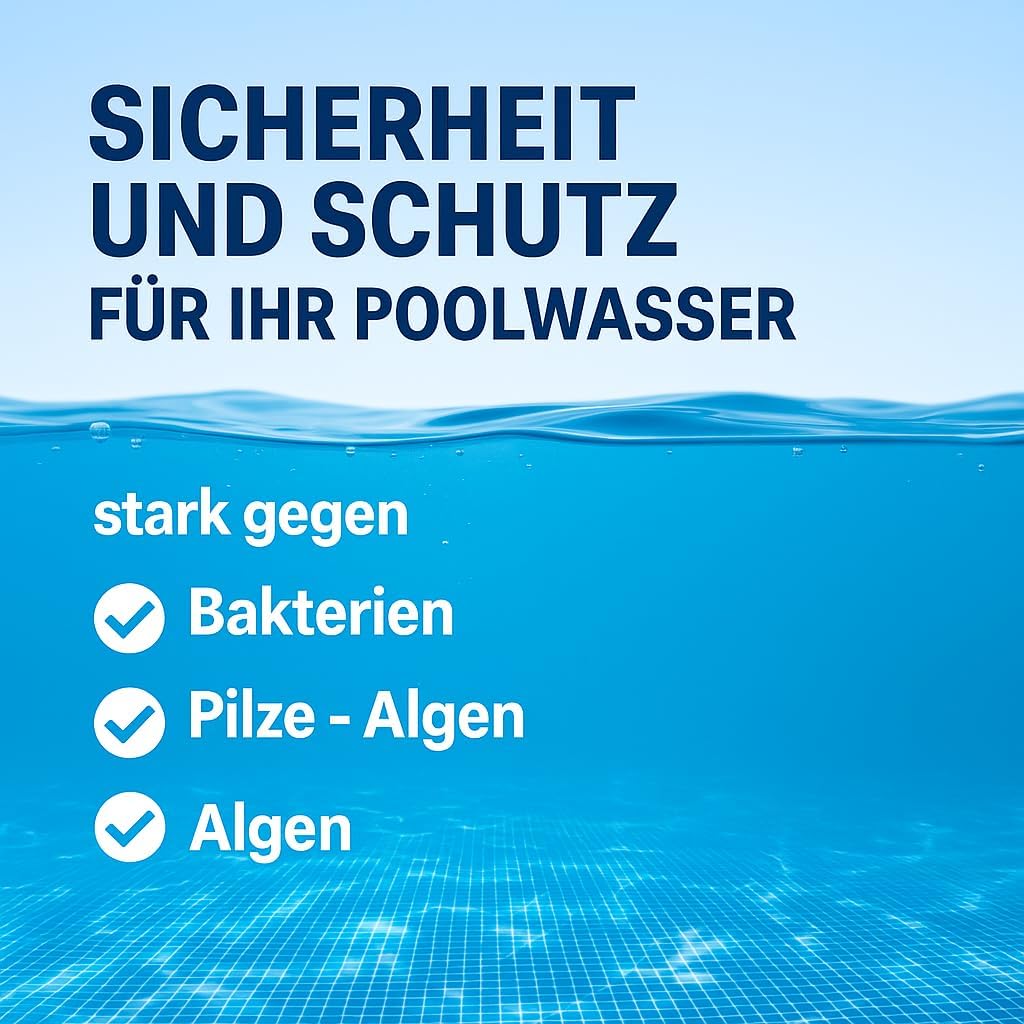 🧼 Zubehör & Pflege – Chlorine Granules 5 kg - Highly Effective Active Chlorine for Pool & Whirlpool - Quick Disinfection & Algae Control, pH Neutral, Made in Europe - Granules for Water Care Season Pack – Bild 4